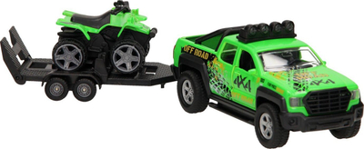 Set lodrash Hipo Car 4x4 me rimorkio edhe quad, me dritë edhe me zë