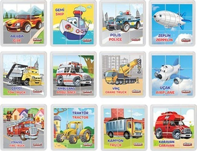 Puzzle figura për kalamaj, 9 copa, lojë me mend, me shumë ngjyra