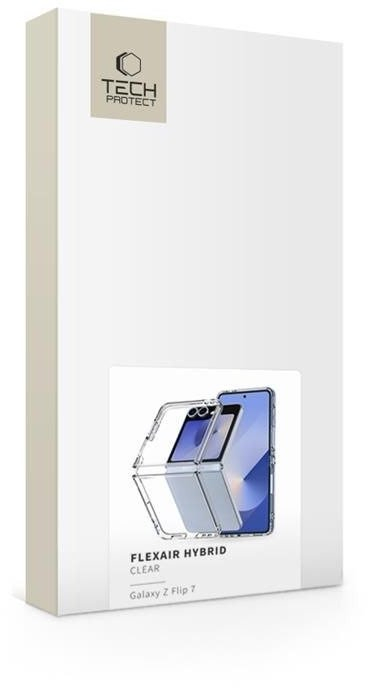 Kapak telefoni Tech-Protect Flexair Hybrid për Galaxy Z Flip 7, transparent