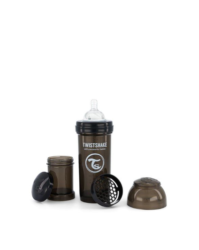 Shishe për bebe Twistshake Anti-Kolikë, 260ml, Zezë