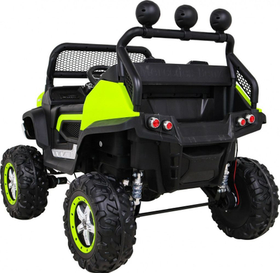 Makinë elektrike fëmijësh Mercedes Benz Unimog JL199, 4x4, 102 cm, e gjelbër