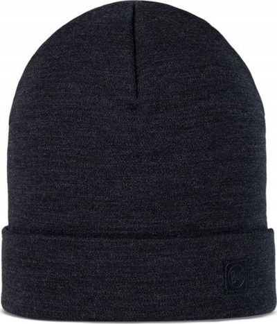Kapele ski Buff Merino Heavyweight Beanie Solid, 100% lesh merino, madhësi universale, blu indigo