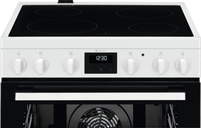 Furrë me pianurë qelq‑keramike Electrolux LKR64021AW, AirFry, me ventilim, e bardhë
