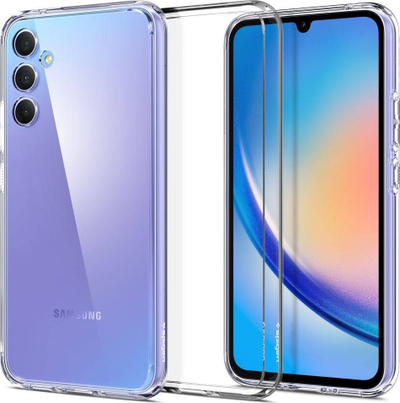 Kapak telefoni Spigen Ultra Hybrid Galaxy A34 5G, transparent, TPU