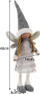 Декоративна новогодишна фигура Ruhhy Fairy 22343, со декоративни крилја, сива