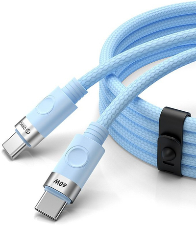 Кабел USB C во USB C Orico CDX, 1m, 60W Power Delivery, сина