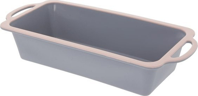 Kallëp pjekjeje silikonik Loaf Pan, 25.5cm, me doreza, gri