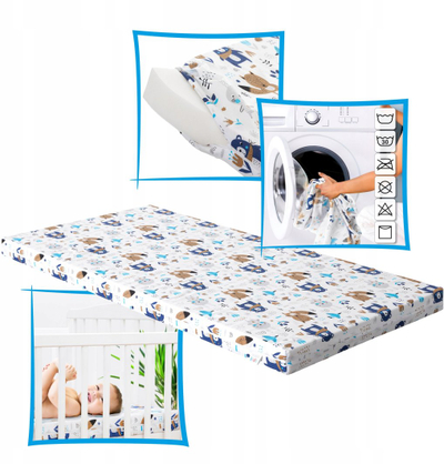 Dyshek për krevat fëmijësh STANDARD KIDS, 120x60 cm, shkumë poliuretani, pambuk, shumëngjyrësh