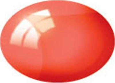 Bojë akrilike Revell Aqua Color Clear Red, 18ml, me shkëlqim, e kuqe transparente