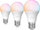 Set poça smart Philips Hue E27 A60, 8W, RGB CCT, 3 copë