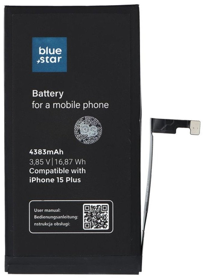 Батерија за телефони BlueStar BLUE STAR HQ за iPhone 15 Plus, 4383mAh