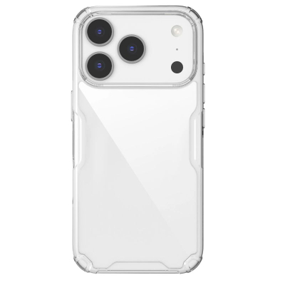 Mbulesë telefoni Nillkin Nature TPU Pro për iPhone 17 Pro, kundër goditjeve, transparente gri