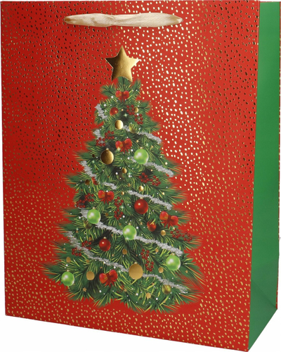 Qese dhurate Incood Christmas Hot Stamp, 11x14x6.5 cm, letër 210 gsm, dizajn festash i përzier