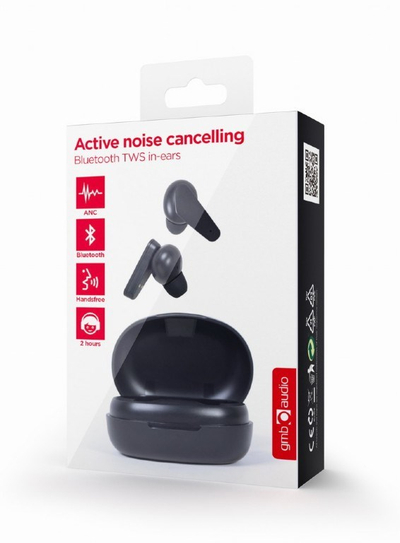 Kufje Gembird Malmo TWS, Bluetooth, ANC, të zeza