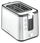 Toster Krups KH 442 D Control Line, 700 W, i zi / hirtë