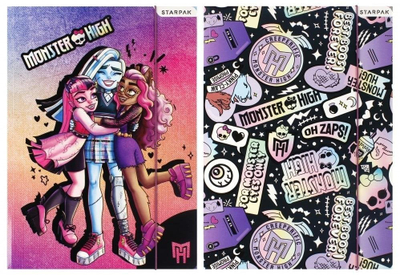 Dosje me kapëse Starpak Monster High, A4, shumëngjyrëshe
