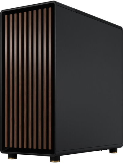 Kasë kompjuteri Fractal Design North Charcoal Black TG Light Tint, e zezë