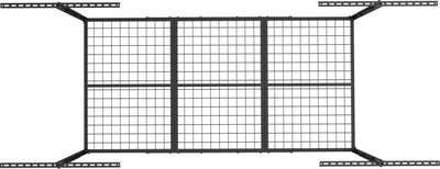 Raft tavani Ergosolid Strong Garage Ceiling Shelf Basement Rack, kapacitet 200kg, çelik, i zi