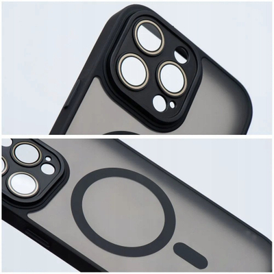 Maskë telefoni OEM VARIETE MAG COVER për iPhone 17 Pro, përputhet me MagSafe, anë TPU, e zezë