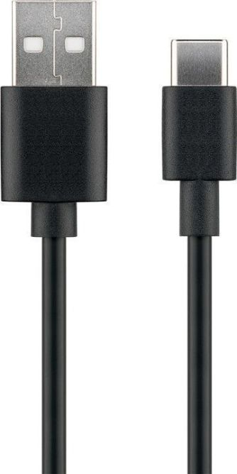 Kabllo USB MicroConnect USB A, 1 m, 3A, e zezë