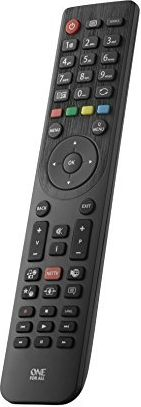 Далечински управувач TV One For All Pilot RTV, замена за Telefunken, 2x AAA, црн