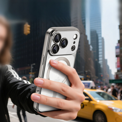 Këllëf telefoni Tech-Protect MagFlex për iPhone 17 Pro, MagSafe, i argjendtë