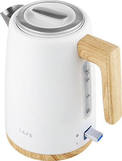 Ibrik elektrik Lafe Scandi PRO, 1.7L, 2200W, i bardhë inox