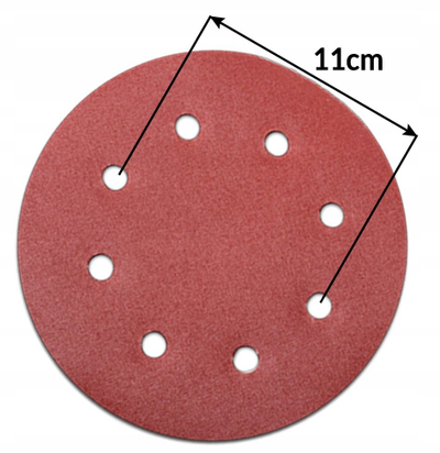 Disk gërryes GEKO 190mm P150, me velcro, set 10 copë
