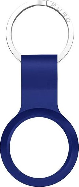 Mbulesë silikoni Puro ICON për Apple AirTag me karabinë, blu navy