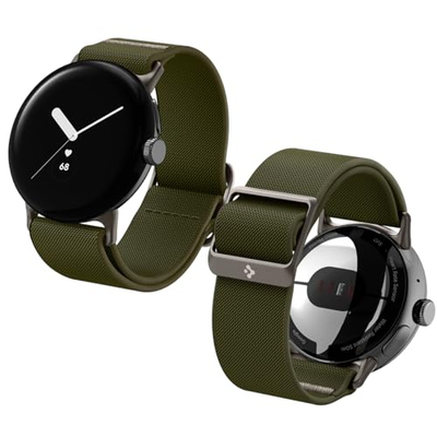 Rrip ore Spigen Lite Fit për Google Pixel Watch 41mm, najlon Solo Loop, khaki