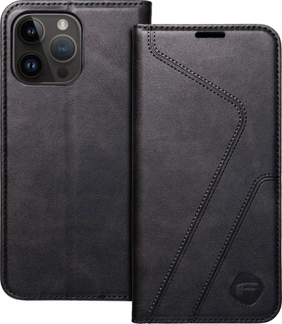 Këllëf-llibër Forcell F Protect për iPhone 14 Pro Max, me RFID blocker, i zi