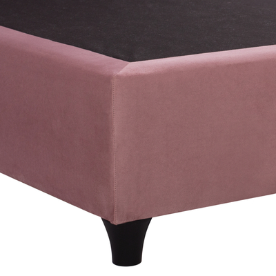 Krevet tapicerik BED DOLORES HM648.12, velvet, 120x200 cm, rozë