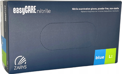 Doreza nitrili Zarys EasyCARE për punë, pa pluhur, madhësia L, blu