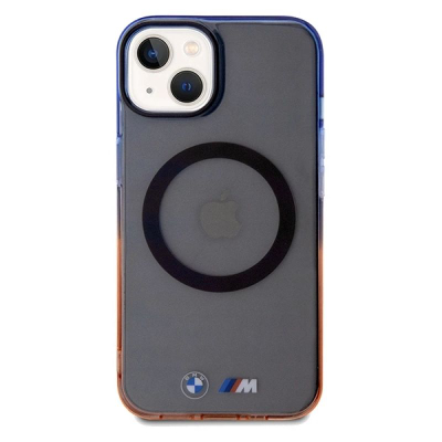 Mbrojtëse telefoni BMW IML Gradient Bumper, MagSafe, për iPhone 15 Plus, gri