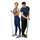 Shirit elastik rezistence HMS Powerband GU06, medium, 1 copë, jeshil