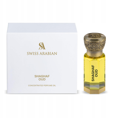 Vaj parfumi Swiss Arabian Shaghaf Oud, uniseks, 12ml, transparent