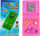Konzolë lojrash Leantoys Tetris Pocket, 9999 në 1, portative, rozë
