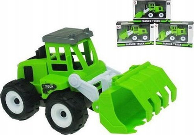 Lodër traktor bujqësor Hipo, 13 cm, plastik, jeshil shumëngjyrësh