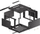 Kabinet muri Lanberg WF01-6606-00B, 19", 6U, i zi