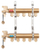 Kolektor hidraulik Ferro CHAPTER 9-WAY TG.F.SIZE N-RNZ09, 9 dalje, bronz