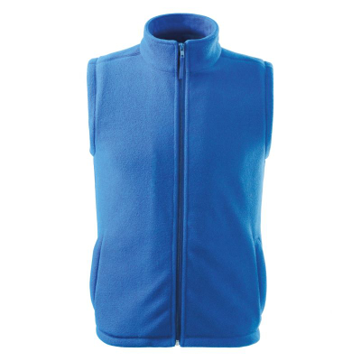 Jelek fleece unisex Next, 100% poliester, me zinxhir, blu e çelët