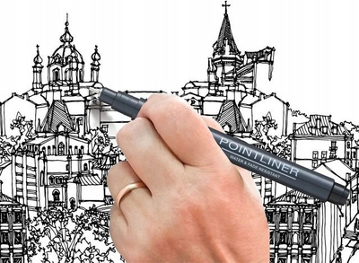 Stilolaps fineliner Pentel PointLiner 0.1mm, i zi