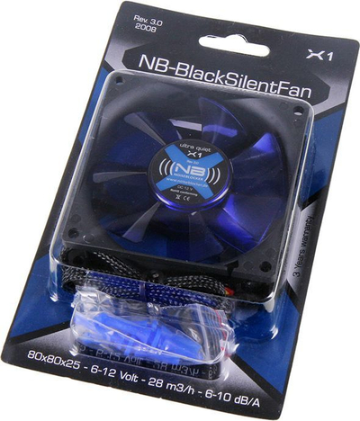 Ftohës Noiseblocker BlackSilent X1, 80 mm