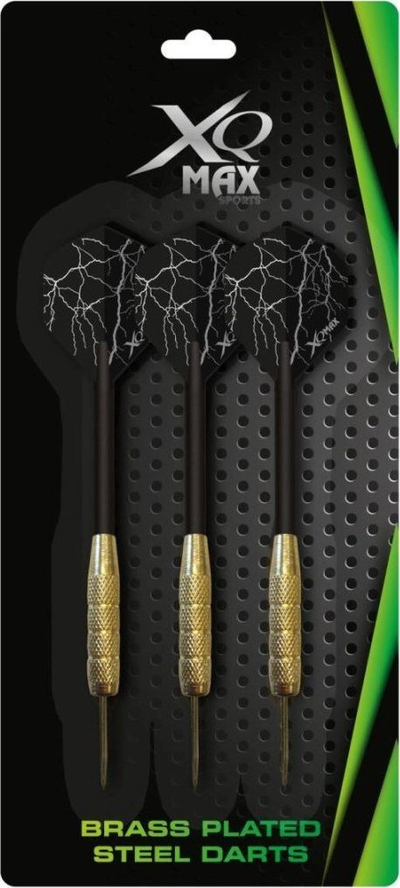 Shigjeta dart XQ Max Sports Michael Van Gerwen, çelik me bronz, set 3 copë, të zeza