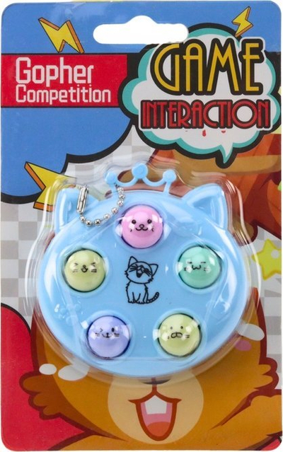 Varëse çelësash lojë mini Whack A Mole Kittens, plastikë, antistres, shumëngjyrëshe