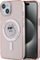 Këllëf telefoni Karl Lagerfeld IML Choupette MagSafe për iPhone 14 15 13 6.1", i tejdukshëm, rozë