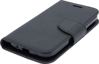 Kapak libri Fancy për Xiaomi Redmi 7, me portofol, me magnet, i zi
