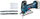 Sharrë orbitale pa kabëll Bosch Professional 06015A5100, 18V, LED, blu