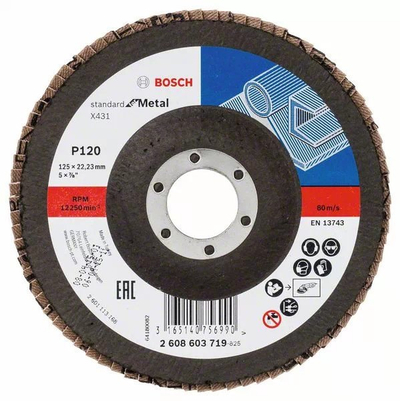Disk gërryes Bosch X431 2608603719, 125mm, për çelik, 1 copë
