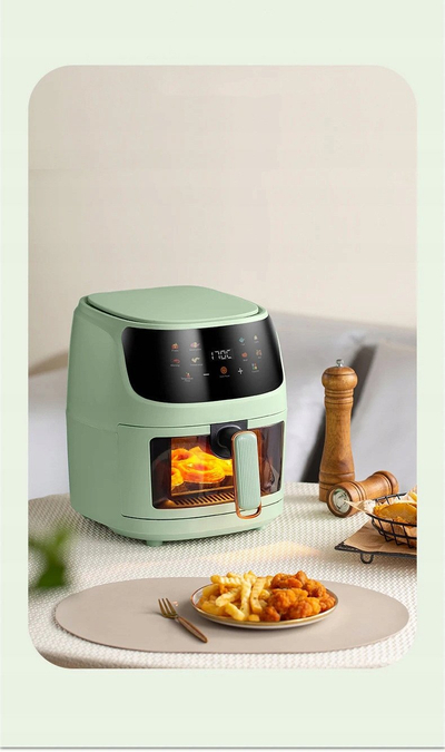 Fritezë ajri LINBOX Air Fryer, 5L, 1400W, jeshile